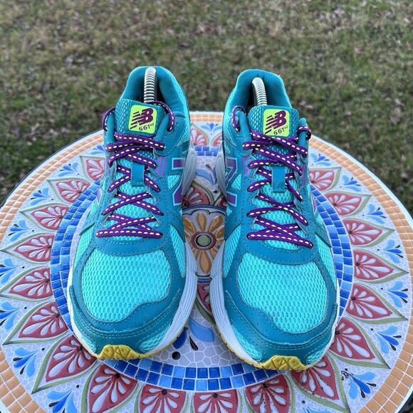 New Balance 561 v2 Women’s Size 9 Teal Purple Running Shoes WE561TY2 Comfort - Picture 2 of 10